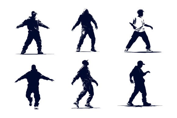 Elevate Your Projects with a Dynamic Street Dance Illustration Set