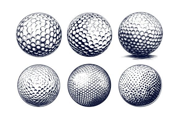 Hello & Welcome to Our Special AI EPS Illustration Collections: The Fusion of Ball, Golf, Drawing, Vector, Icon, and Logo