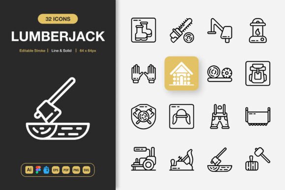 Lumberjack Icons: The Strategic Advantage of Minimalist Visual Communication