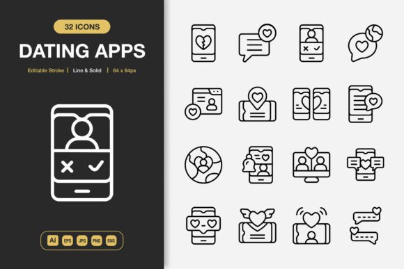 Modern Love in Digital Form: The Power of Dating Apps Icons