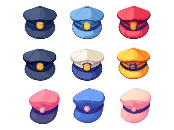 Pop Art Police Cap: Design Assets Explained