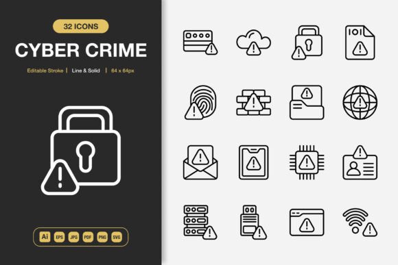 The Digital Security Toolkit: How Cyber Crime Icons Enhance Modern Communication
